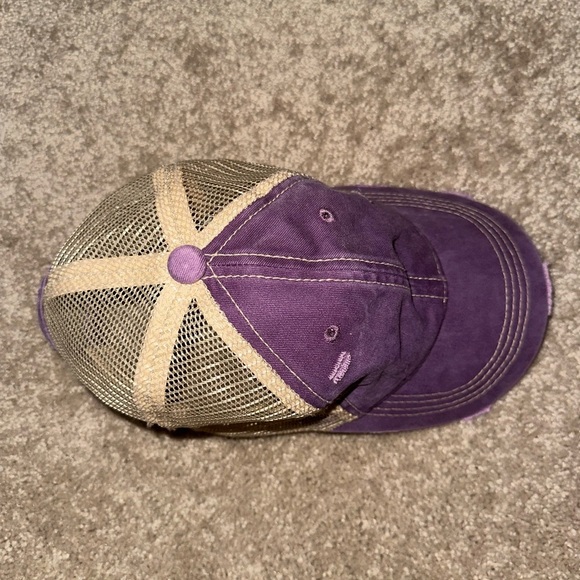 Purple and Tan Trucker Hat - Picture 5 of 6